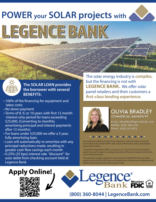 Legence Bank Solar Financing Flyer 