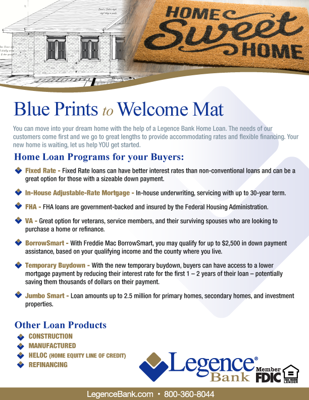 Welcome Mat to Blue Print