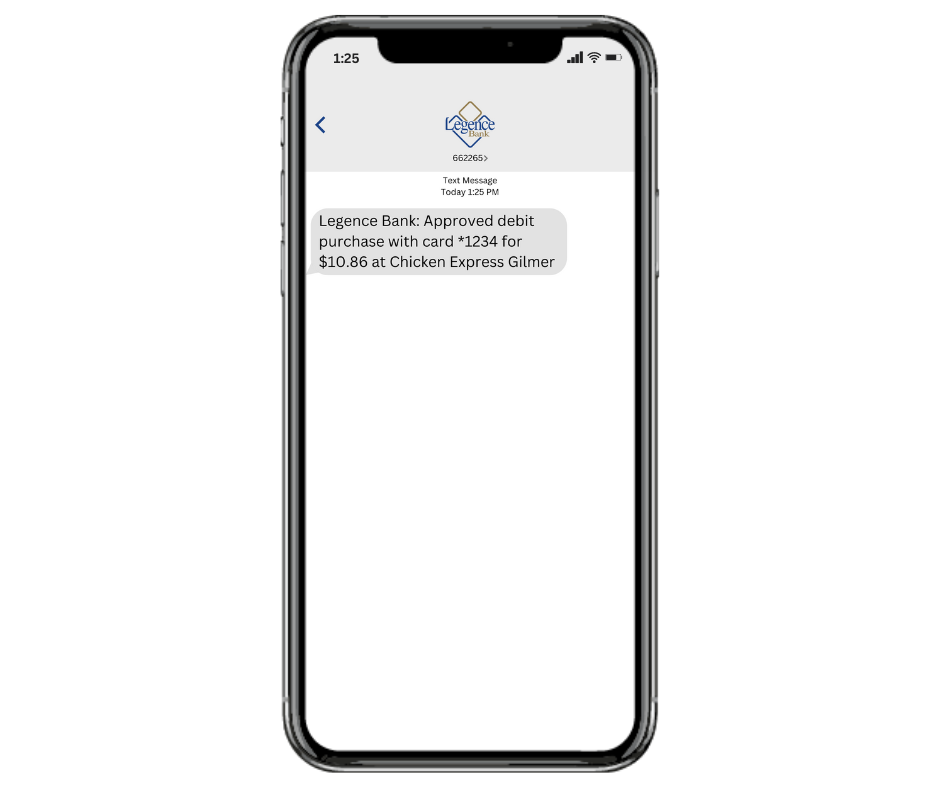 Text Debit Card Alert